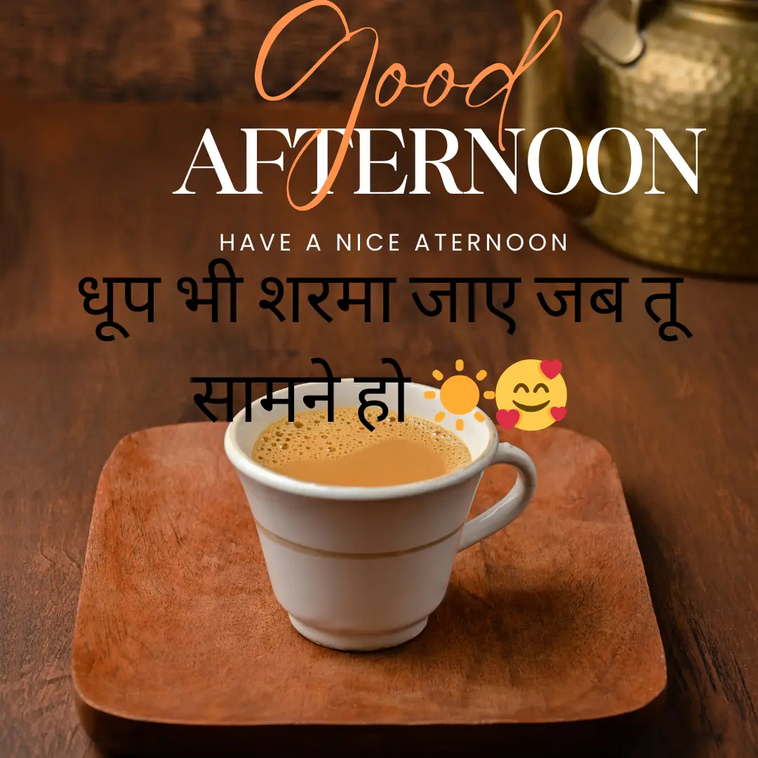 शुशुभ दोपहर शायरी | Good Afternoon Shayari in Hindi for Impress People 6 Good Afternoon Shayari in hindi