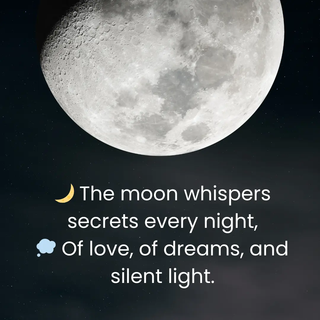 Romantic Shayari on Chand in English Leatest Moon Poetry 1 Shayari on Chand in English